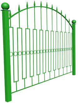 Ковано сварной забор КСЗ-05
