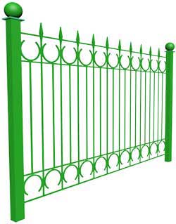 Ковано сварной забор КСЗ-06