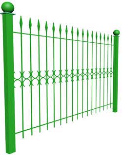 Ковано сварной забор КСЗ-07